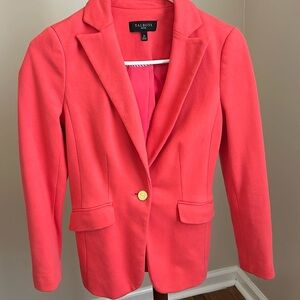 Coral blazer Talbots petite